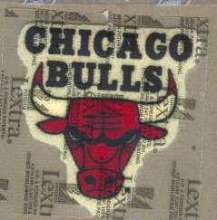 Chicago Bulls 3 inch Lextra Iron On Logo Patch  