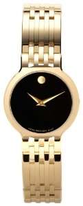   Movado Womens 606069 Esperanza Gold Plated Stainless Steel Watch