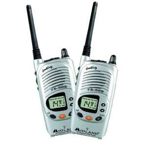   75 509C2 2 Mile 14 Channel FRS Two Way Radios (Pair)