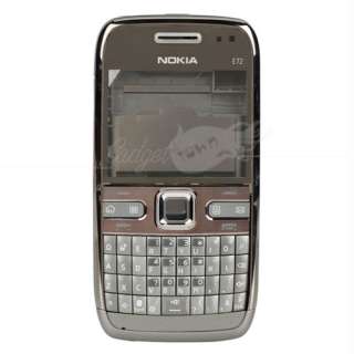 New Full Housing Case Keypad Cover for Nokia E72 sliver  
