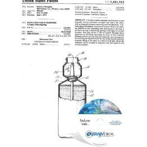    NEW Patent CD for REFILLABLE LIQUID DISPENSER 