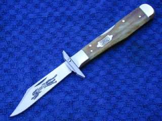 CASE XX VAULT SERIES ANTIQUE SMOOTH BONE CHEETAH KNIFE ~ GIFT TIN 