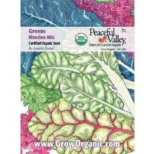  Organic Mesclun Mix Seed Pack: Patio, Lawn & Garden