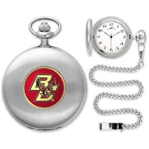  Boston College Eagles BC NCAA Silver Pocket Watch: Sports 