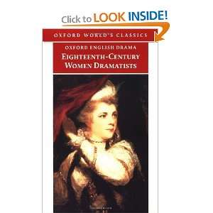  Eighteenth Century Women Dramatists (Oxford English Drama 