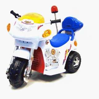 White Knight Motorcycle Ride on Battery Operated  Sports 