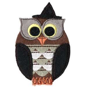   Inch Owl Applique, 2 Piece, Black Multi Arts, Crafts & Sewing