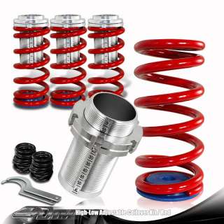   Performance Front + Rear Coilover Lowering Spring Kit+Scale  