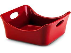 Rachael Ray 9x9 in. Stoneware Square Baker, Red 5323 051153532368 