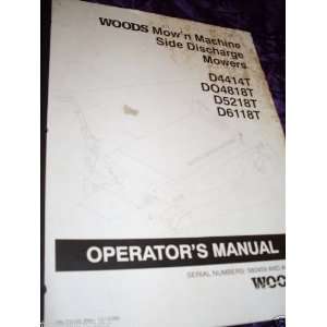  Woods D4414T/DO4818T Mown OEM OEM Owners Manual: Woods 