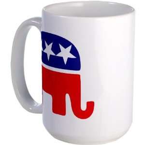 Republican Party Military Large Mug by   Kitchen 