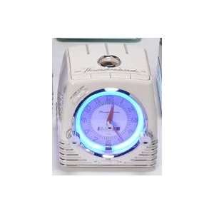  Thunderbird Retro Neon Alarm Clock Radio/CD White