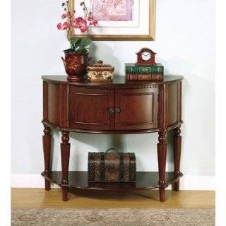  Wood Cherry Color Drawer Hall Console TV Stand Sofa Table: Office
