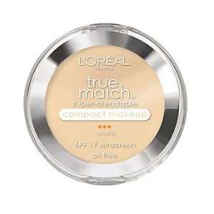 Oreal Paris True Match Super Blendable Compact Makeup, SPF 17, 0.30 