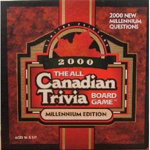   The All Canadian Trivia Board Game; Millennium Edition Toys & Games