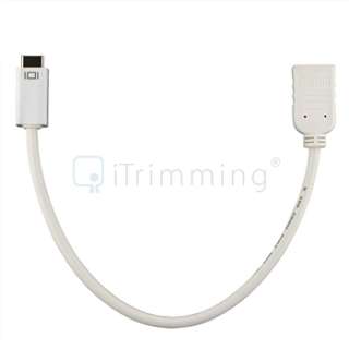 For MacBook Mini DVI to HDMI Adapter+10Ft HDMI Cable  