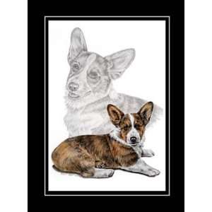  Corgi Dog Art   Limited Edition Print: Home & Kitchen