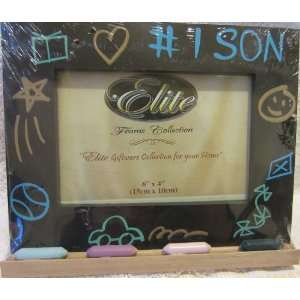  #1 Son Blackboard Stand up 6 X 4 Picture Frame