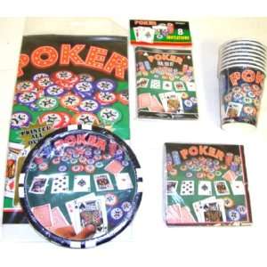  Poker Party Kit for 8 Toys & Games