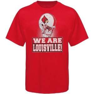 Louisville Cardinals Youth Red We Are T shirt: Sports 