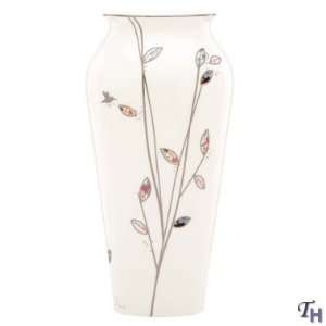  Lenox Silver Song Medium Vase: Patio, Lawn & Garden