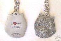 New Key Ring Chain Rawcliff Fine Pewter Cairn Made USA  
