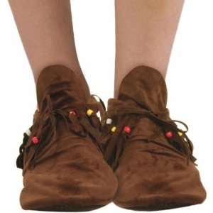   (Womens) Adult Moccasins / Brown   Size One   Size Fits Most Women
