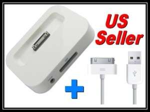 iPhone 4 NEW Charger Dock Cradle Station+USB Cable USA  