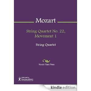 String Quartet No. 22, Movement 1 Sheet Music Wolfgang Amadeus Mozart 