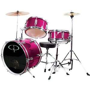    GP Percussion Complete 3 Piece Junior Drum Set Musical Instruments