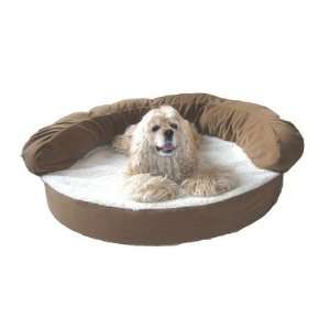  Orthopedic Sleeper Bolster Dog Bed LG Chocolate: Pet 