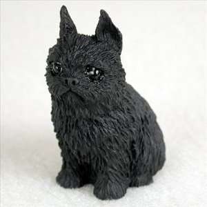  Brussells Griffon Miniature Dog Figurine   Black