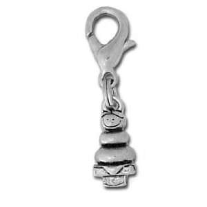 Clayvision Lucky New Years Mochi Tower Charm Zipper Pull for bracelets 