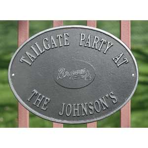  Atlanta Braves Pewter & Silver Personalized Indoor/Outdoor 