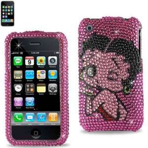   iPhone 3G / 3Gs [B296] HOT PINK DIAMOND Cell Phones & Accessories