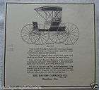 1908 baynes carriage co horse buggy wagon ad hamilton ontario
