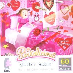   Silverlicious LOVE IS ALL AROUND 60 Piece Glitter Puzzle Toys & Games