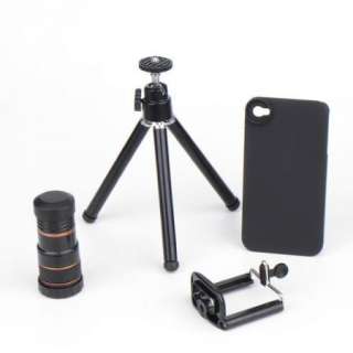 New 8X Zoom Telescope Lens F iPhone 4G + Holder+Case  
