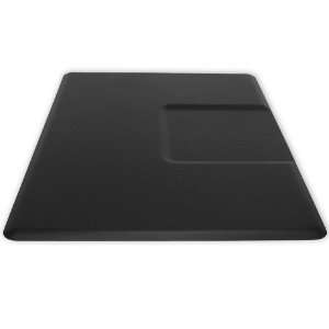 Top of the Line Barber Salon Anti Fatigue Rectangle Floor Mat in Black 