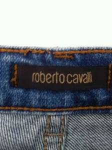 New Roberto Cavalli Jeans w/Beadwork Design Size Large  