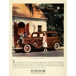  1932 Ad Hudson Motor Cars Pacemaker Eight Sedan Model 