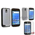 Black+Clear Trim Clear TPU Case+2 Protector For Samsung Galaxy S2 T989 