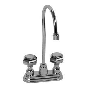   BAR 2365PG PG Polished Gold Bathroom Sink Faucets 4 Centerset Bar