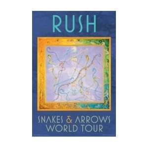    RUSH Snakes and Arrows World Tour Music Poster