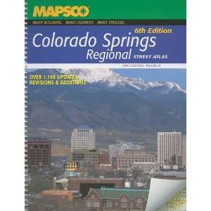  MAPSCO Colorado Springs Regional Street Atlas Including 