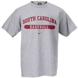   Nike South Carolina Gamecocks Ash Baseball T shirt: Sports & Outdoors