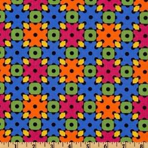  44 Wide Op Art II Puzzle Pieces Multi Fabric By The Yard 