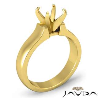 Ring Cushion Solitaire Setting 14k Yellow Gold s5.5 Engagement 
