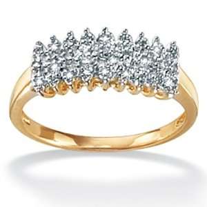  PalmBeach Jewelry Diamond 10k Gold Peak Ring Jewelry