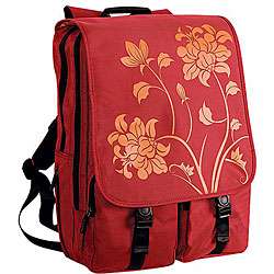 Fuji Depot Red Blossom 17 inch Laptop Backpack  
